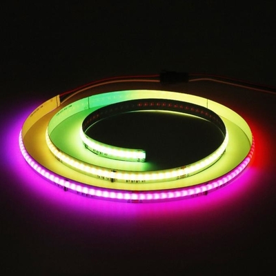 Купить Cuttable DC 24V 12V RGB COB LED Strip Длина 5M 10M CCT 2700K-6000K Производство в сети