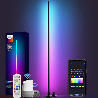Скандинавский современный светодиодный напольный светильник RGB с регулируемой яркостью для помещений Wi-Fi Alexa Voice Control