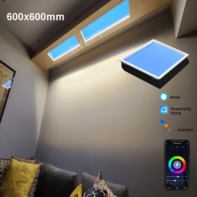 Искусственное голубое небо привело панель потолка 600x600 окна в крыше Dimmable ультра утончает Dali 1V-10V